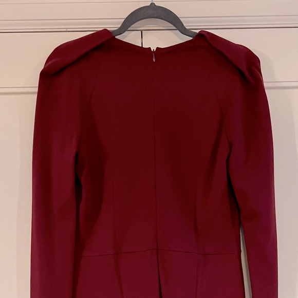Stella McCartney Dress. Deep warm red (maroon), jersey knit dress. Size 8 - Picture 7 of 10